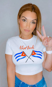 Libertad Crop Tee