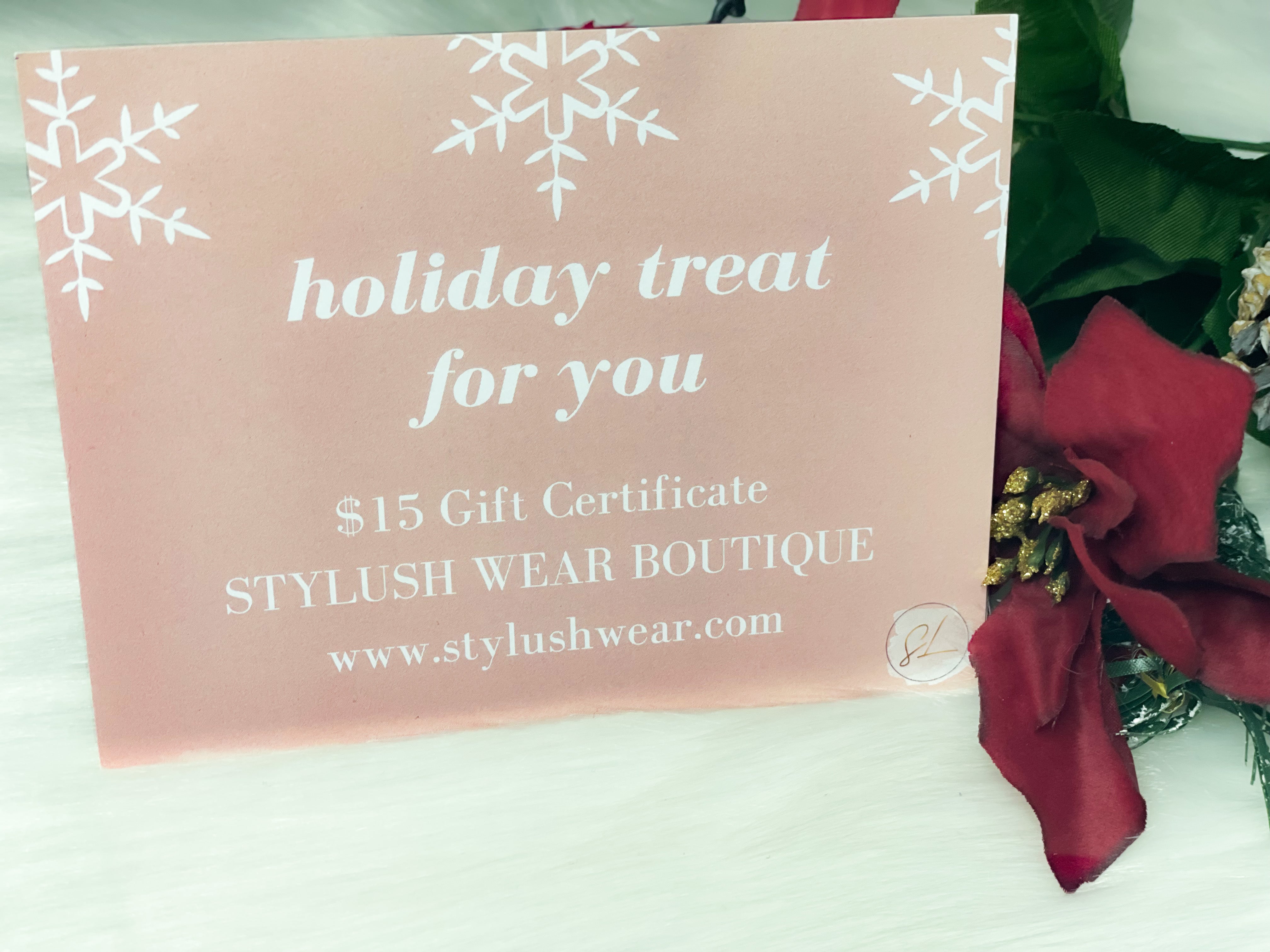 $15 Gift Certificate